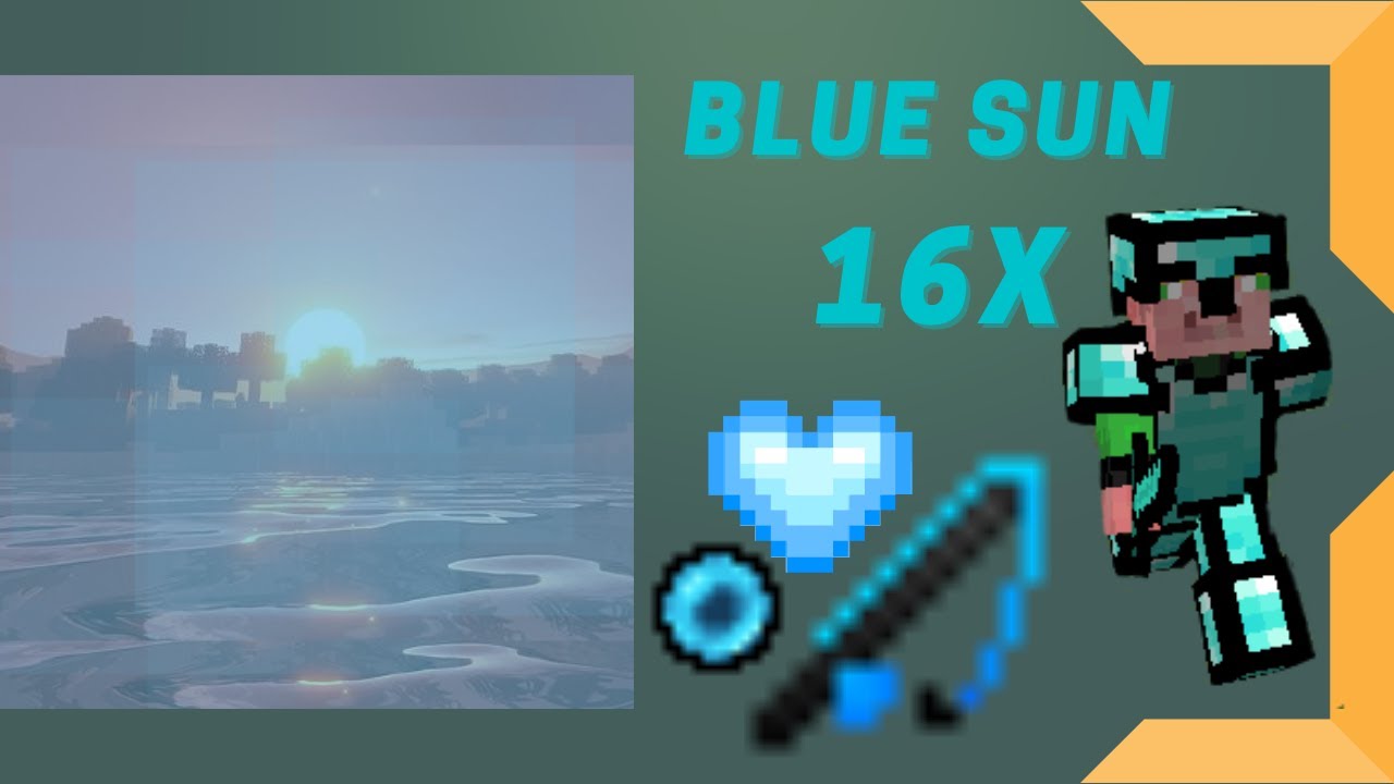 Blue Sun 16x PvP Texture Pack | 1.8.9 | Minecraft