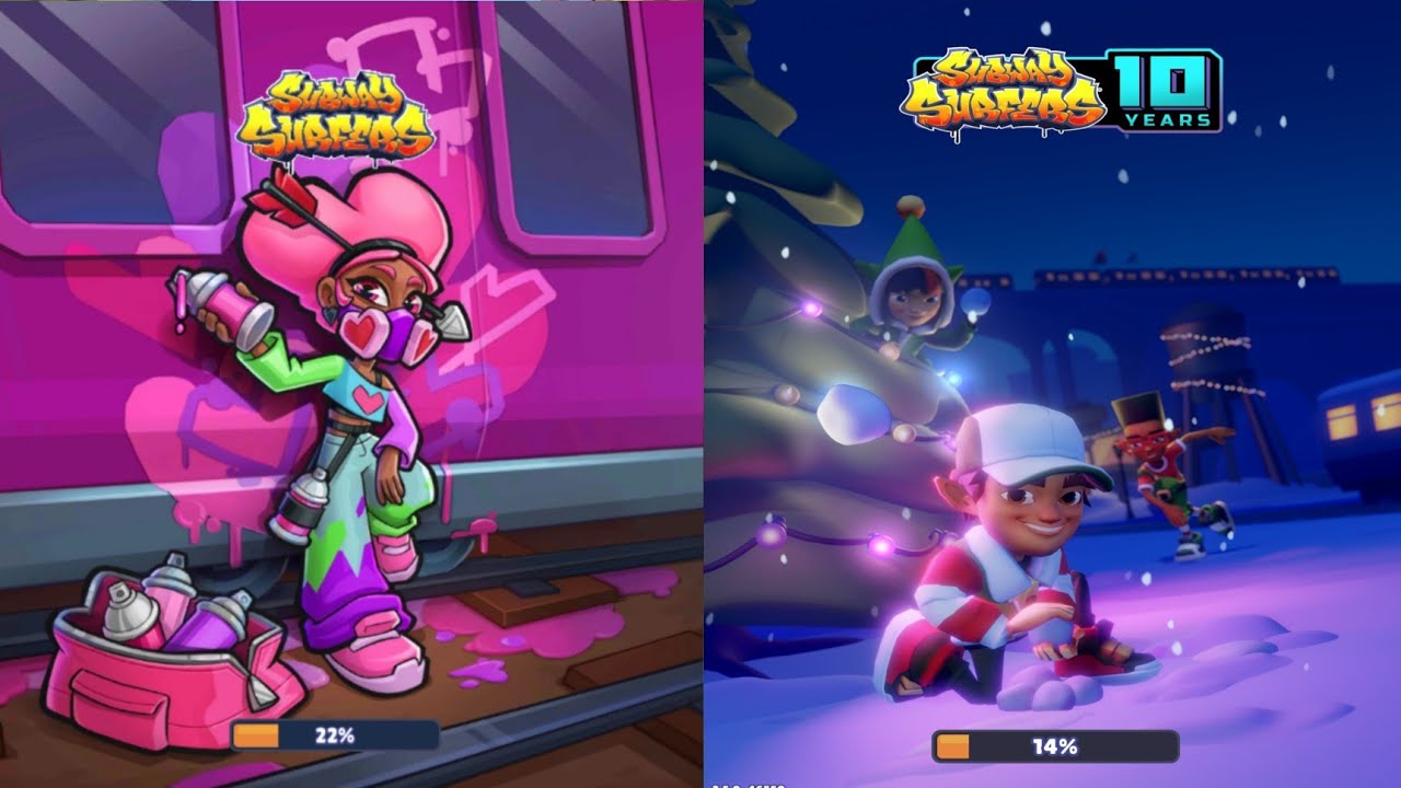 Subway Surfers : Aloha Hawaii 2025 vs Subway City Xmas 2022