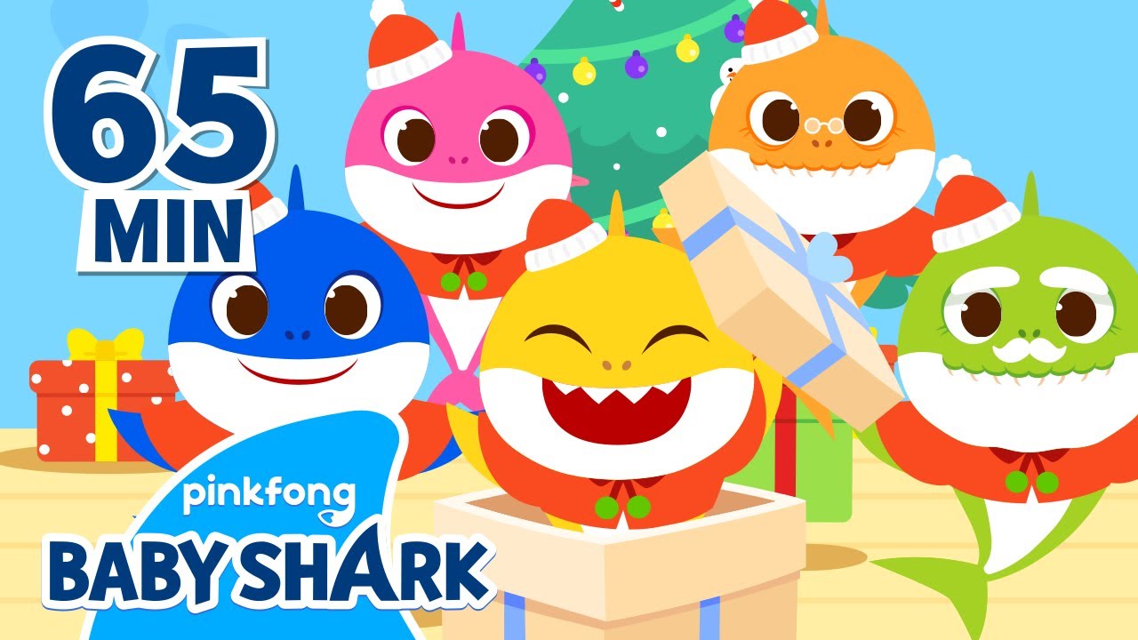 Happy Sharky Christmas! | +Compilation | Baby Shark Christmas | Baby Shark Official