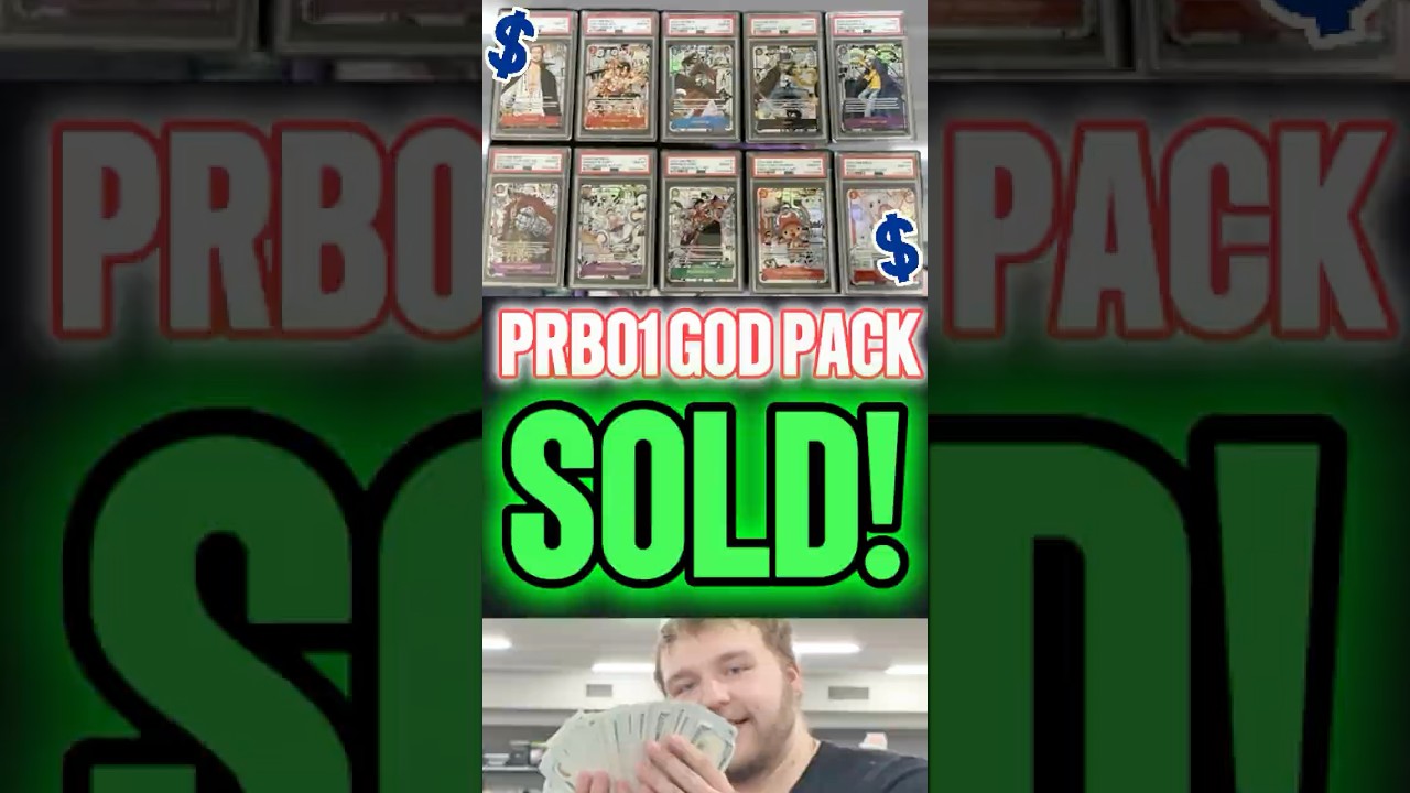 Я ПРОДАЛ СВОЙ PRB01 GOD PACK... #OnePieceTCG #vendorpov