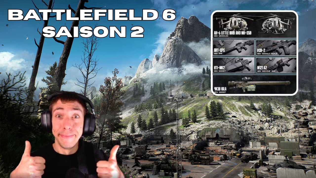 gameplay de la nouvelle saison 2 de battlefield 6 ( nouvelle arme, véhicule, mode et map )