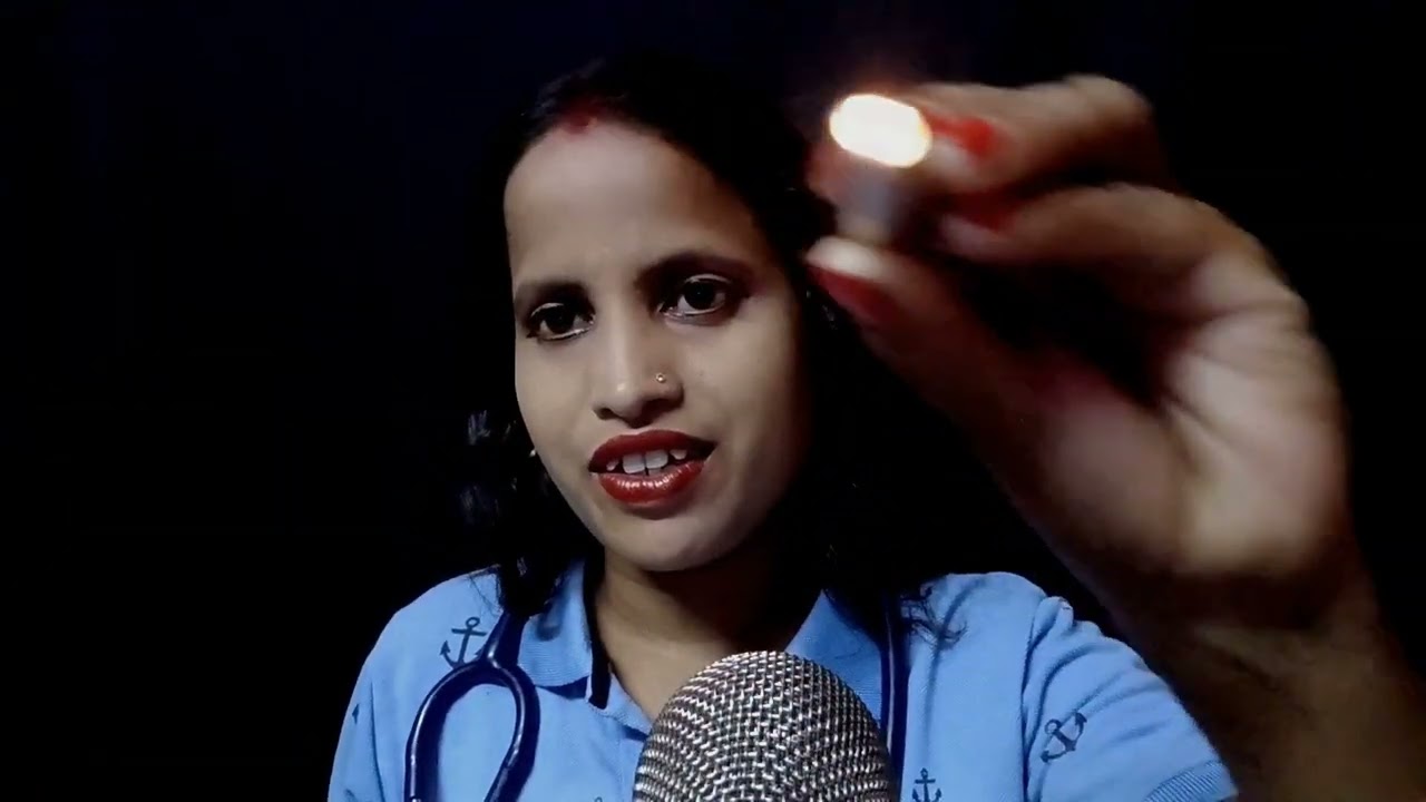 ASMR eyes exam roleplay (personal attention)