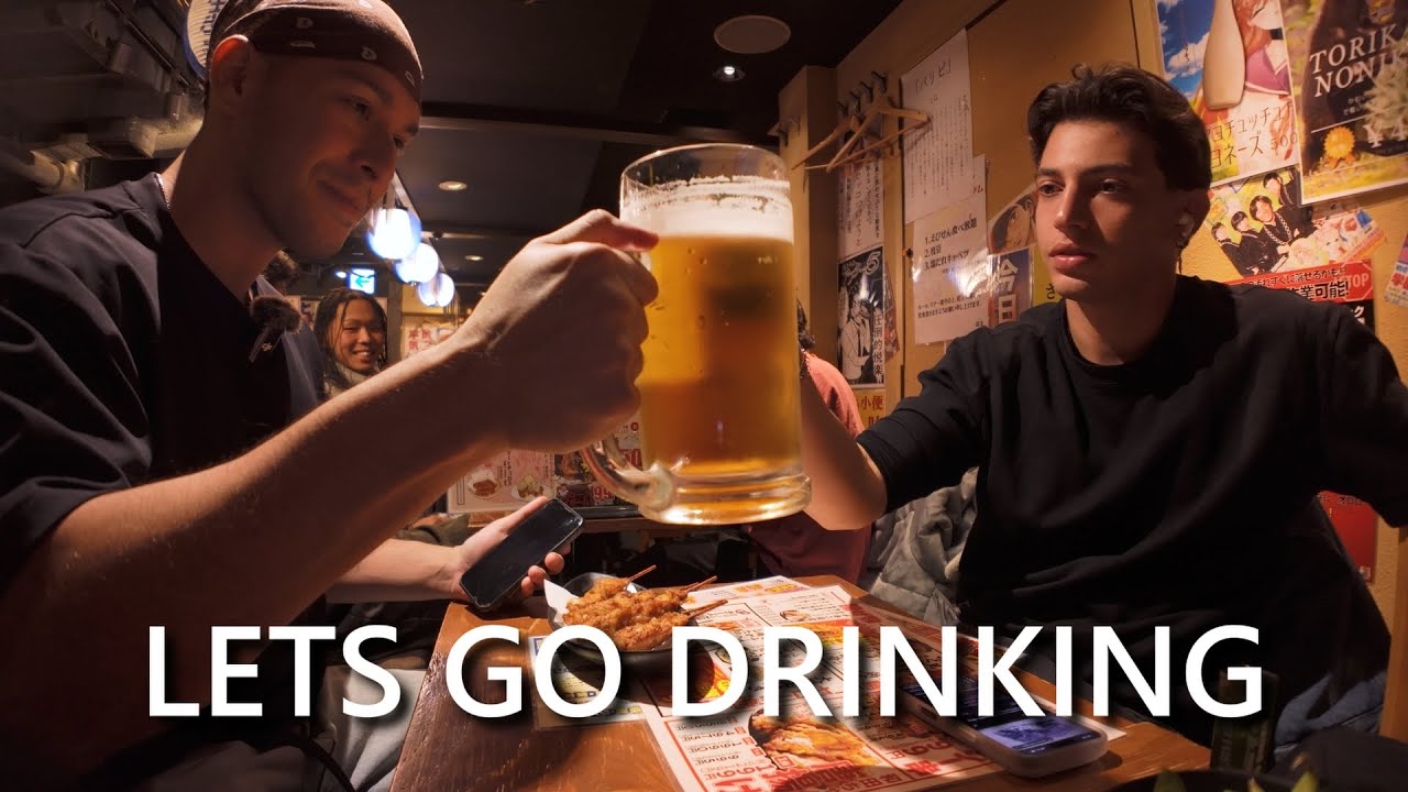Casual drinking typa night in Shibuya