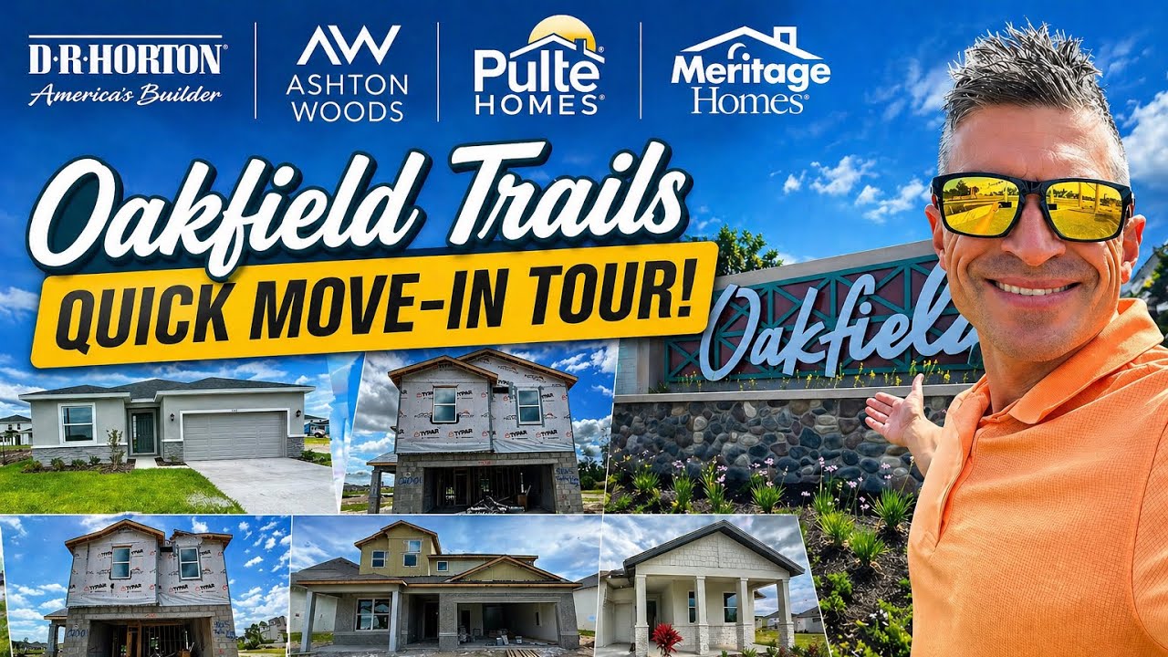 Экскурсия по жилому комплексу Oakfield Trails от компаний Ashton Woods, Pulte Homes, Meritage Hom...