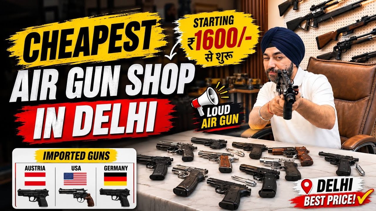 Cheapest Air Gun shop in Delhi | Air Guns starting at ₹1600 | Air Rifle, Air pistol, Air revolver