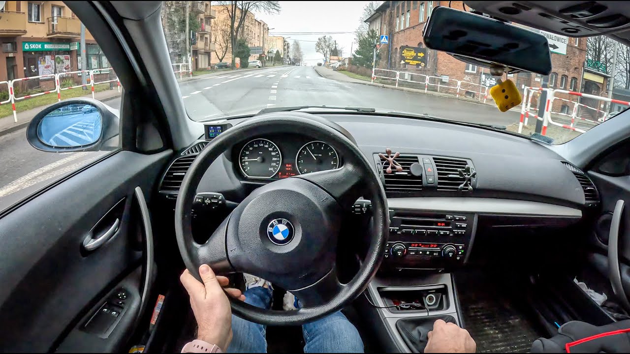 2009  BMW 1 E87 [1.6 116I 122HP] |0-100| POV Test Drive #1602 Joe Black