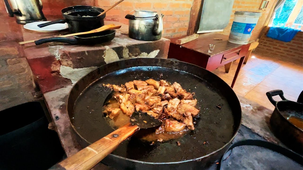 COSTELINHA DE PORCO COM ARROZ NO DISCO DE ARADO