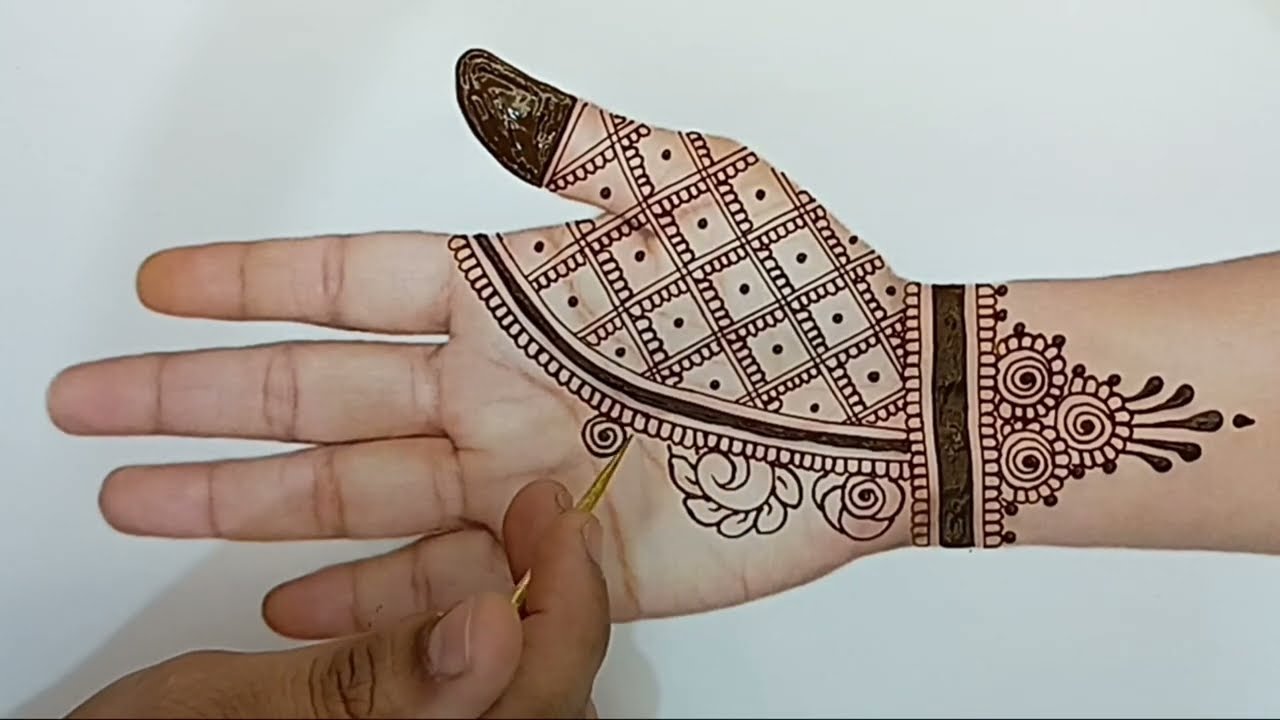 Easy Front Hand Mehndi Design | Step by Step Mehndi For Beginners