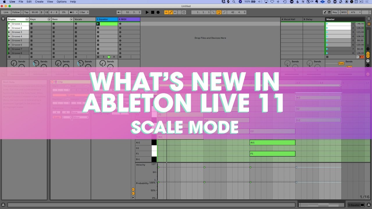 Scale Mode // What's New in Ableton Live 11