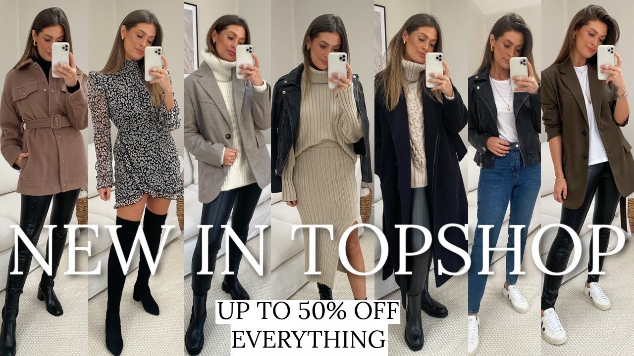 HUGE TOPSHOP HAUL TRY ON | BLACK FRIDAY NEW IN AUTUMN WINTER AD