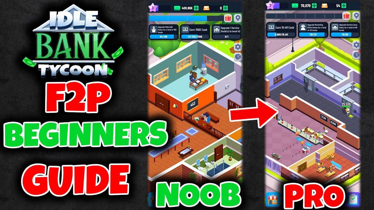 Get the right Start! Tips and Tricks for New Players // Idle Bank Tycoon Beginners Guide