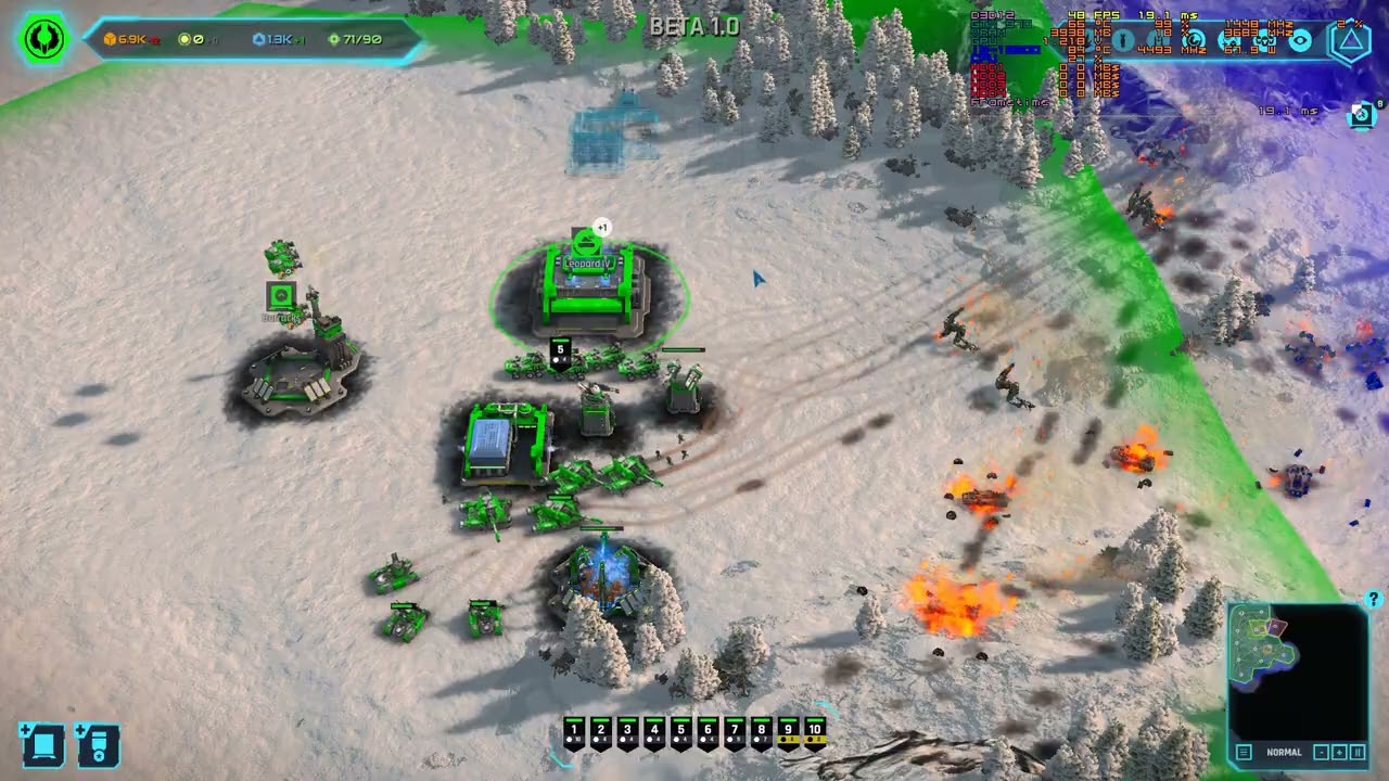 Ashes of the Singularity II, 13500, GTX 970,  1920X1080, low, capped, nvme