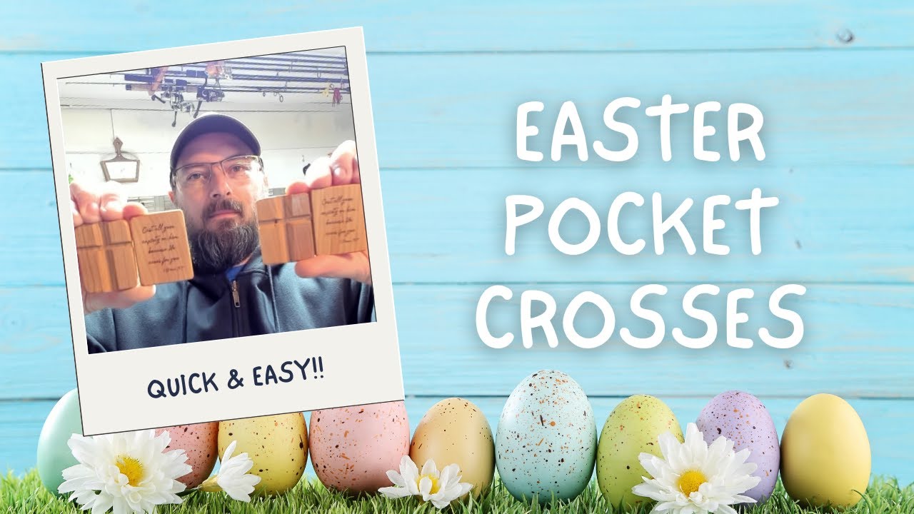 DIY Pocket Crosses with Engraved Bible Verse | Ole Makes