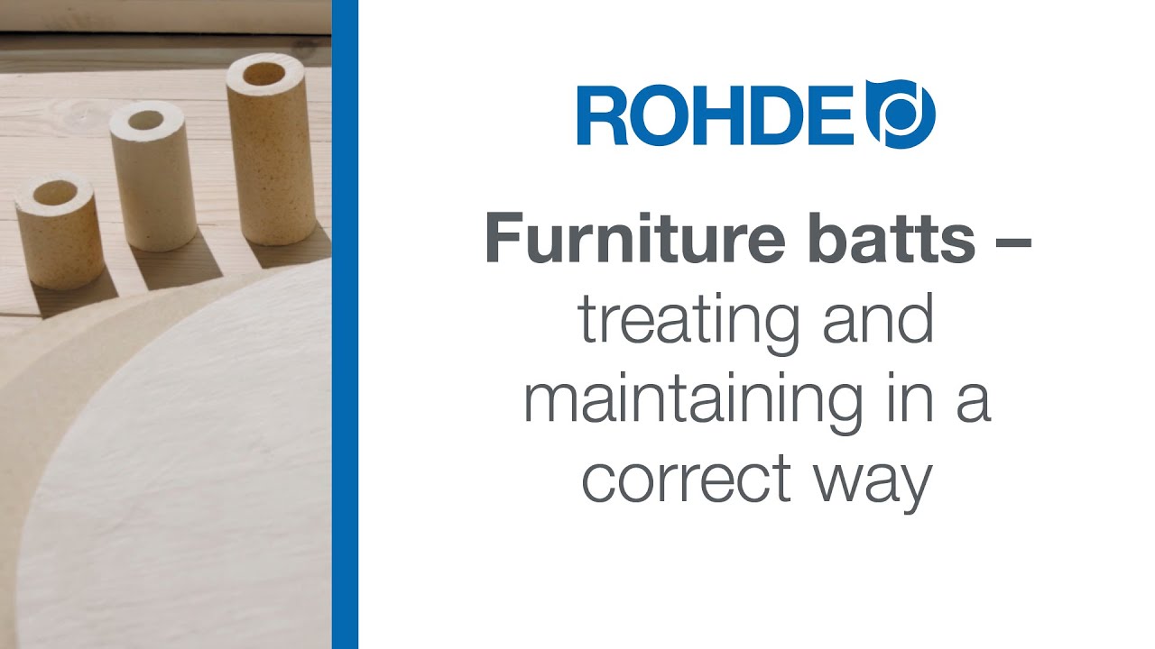 Furniture batts and kiln wash – preparation and use for ceramic kilns