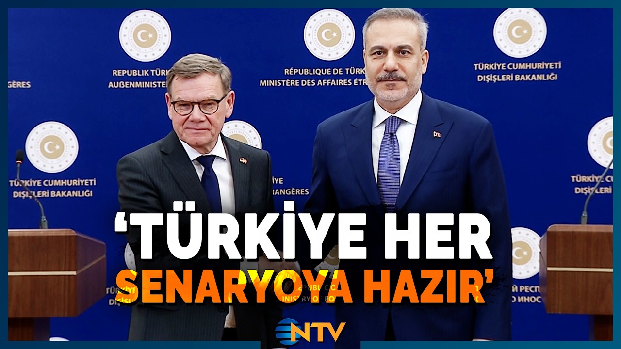 Son Dakika: Hakan Fidan Alman Mevkidaşıyla Yaptığı Basın Toplantısında 'Her Senaryoya Hazırız' | NTV