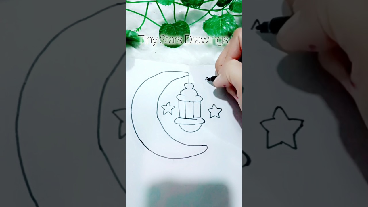 How to draw Ramadhan lantern | Ramadhan lantern #ramadhan #ramadandrawing #lantern#shorts #ytshorts