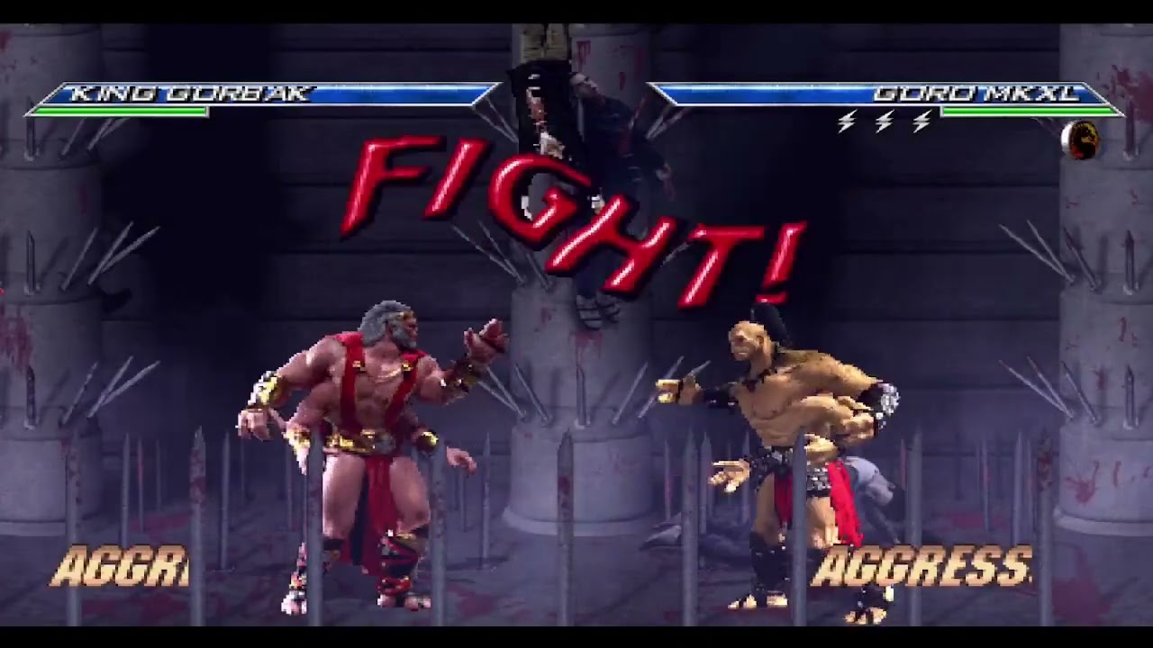 King Gorbak vs Goro Mugen Tournament MK