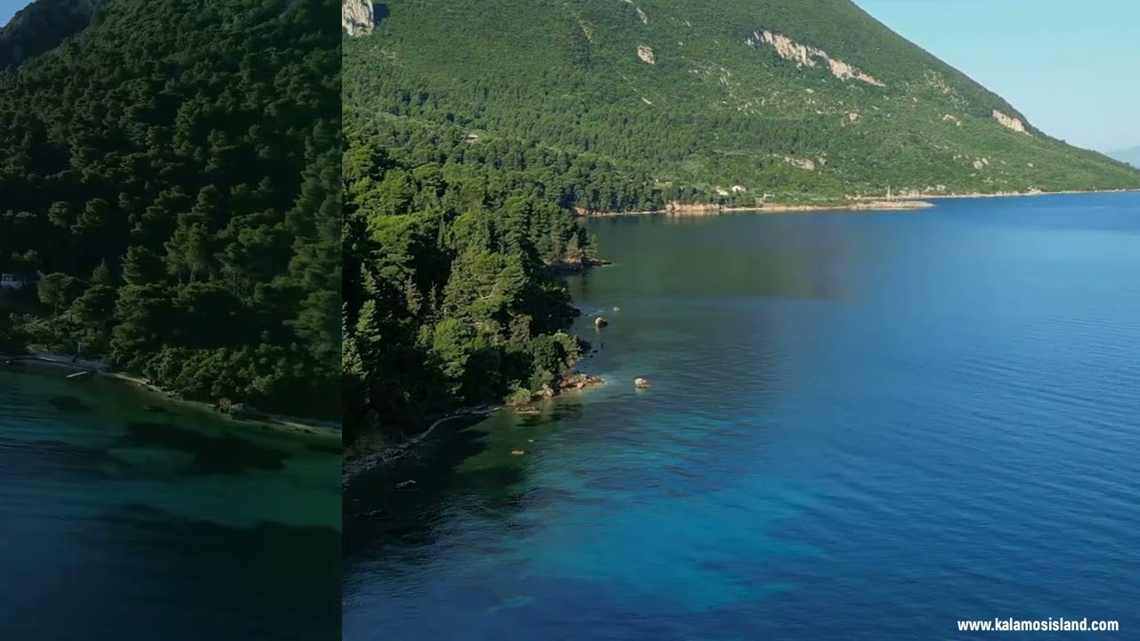 kalamos paradise island from above