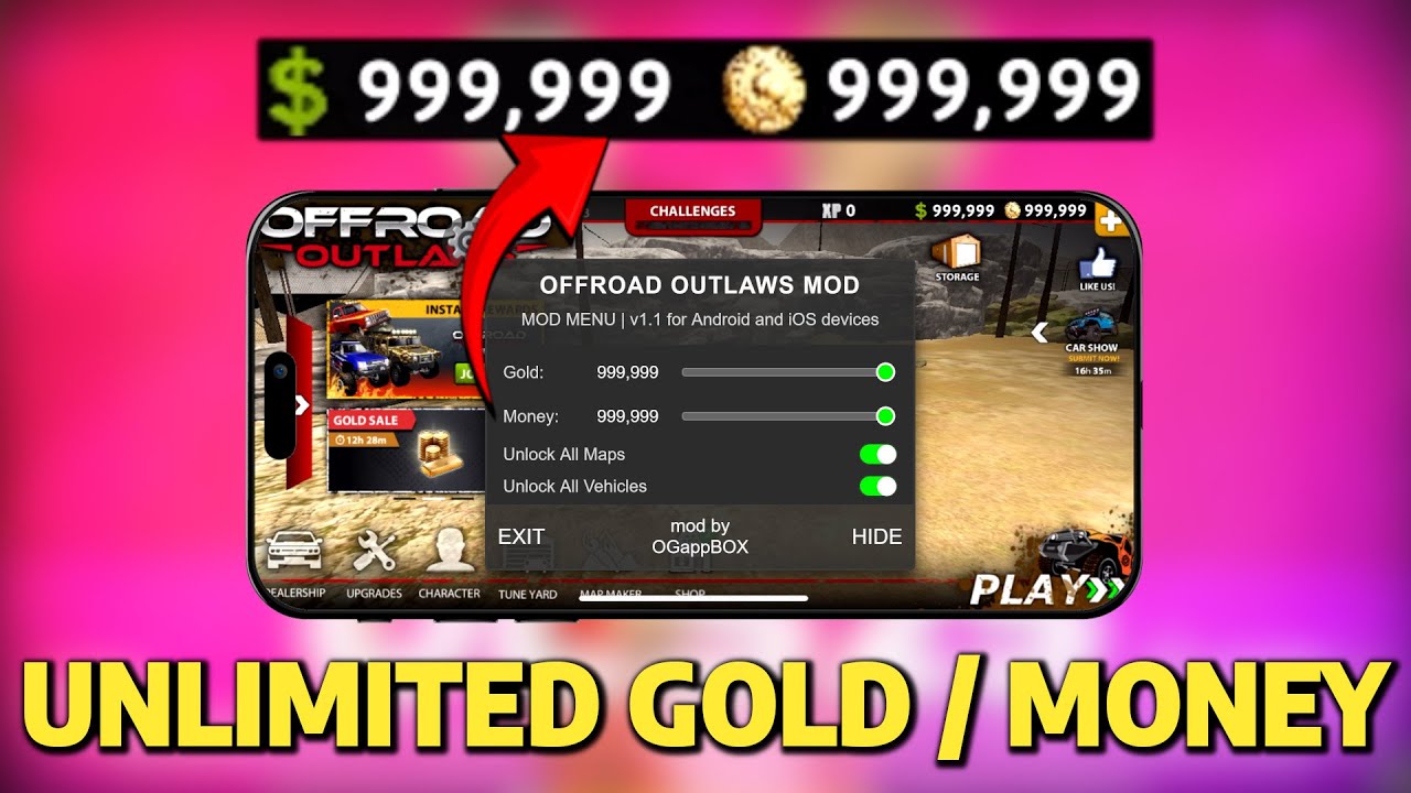 Offroad Outlaws Hack Unlimited Gold and Money Working MOD 2025 🚜💰