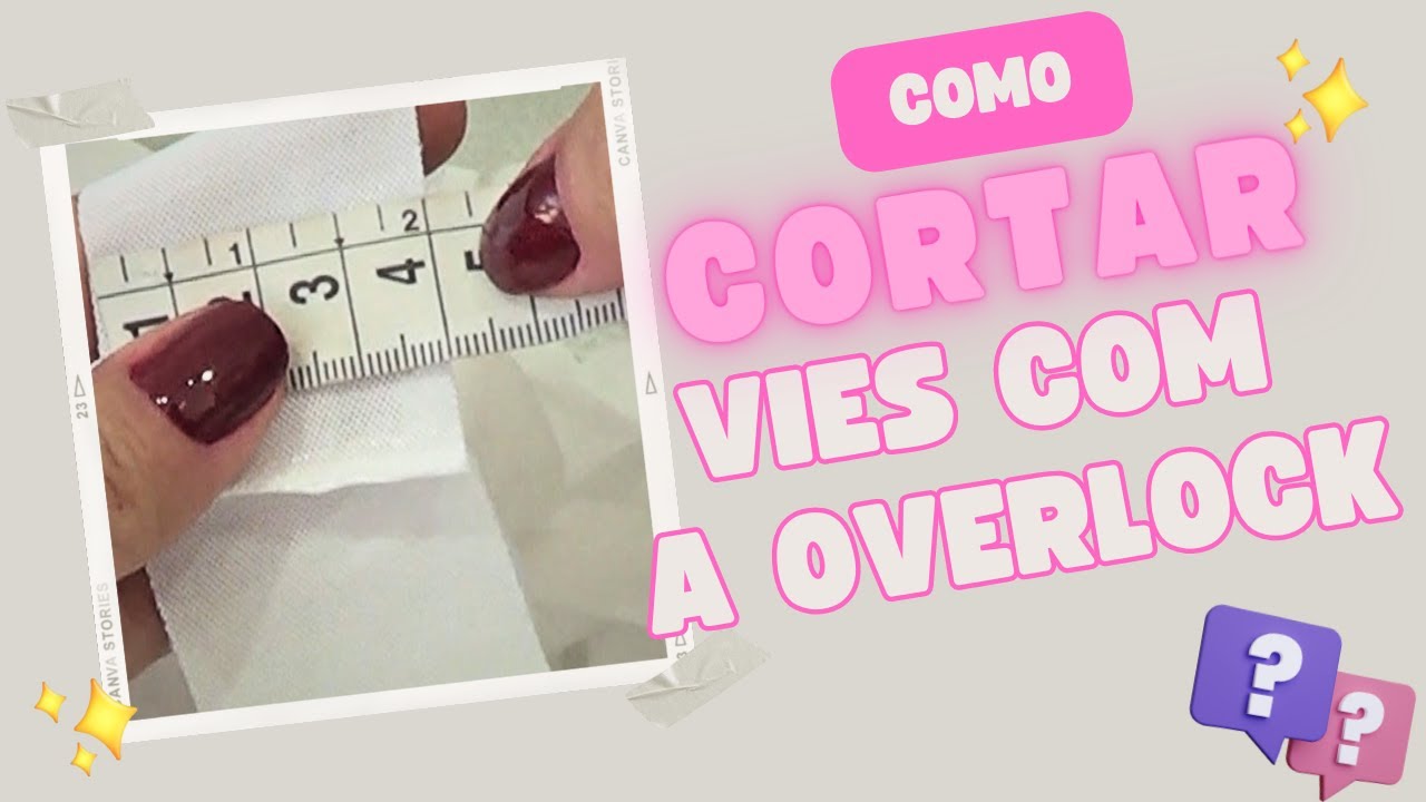 Como cortar viés com a overlock