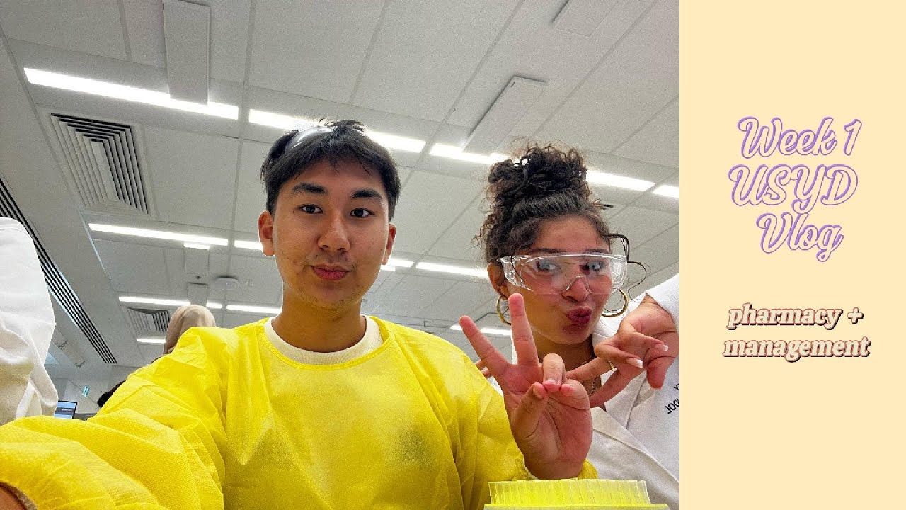UNI VLOG - first ever week at USYD as a pharmacy student 🎧🥼