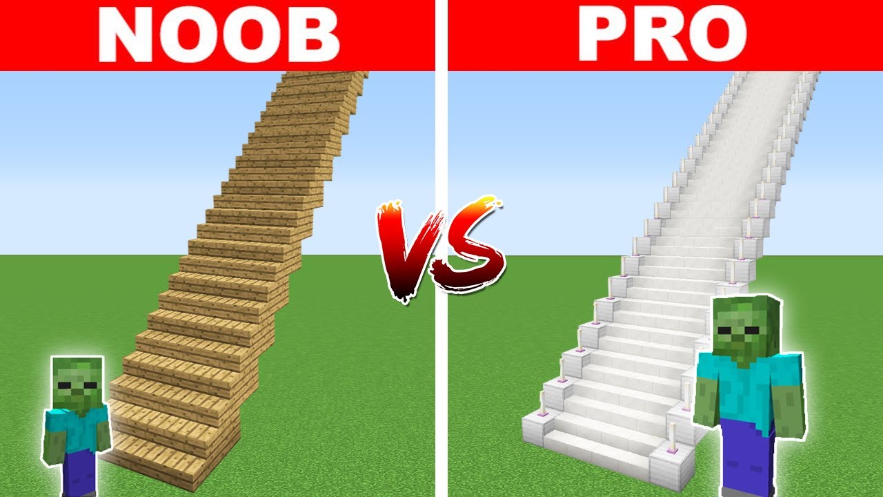 NOOB VS PRO EN UZUN MERDİVEN YAPMAK 😱 - Minecraft
