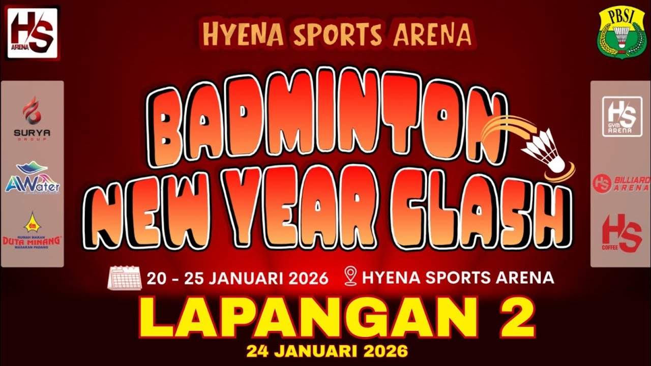 DAY 5 - LAPANGAN 2 - PART 2 | Hyena Sports Arena Open #2 Tahun 2026
