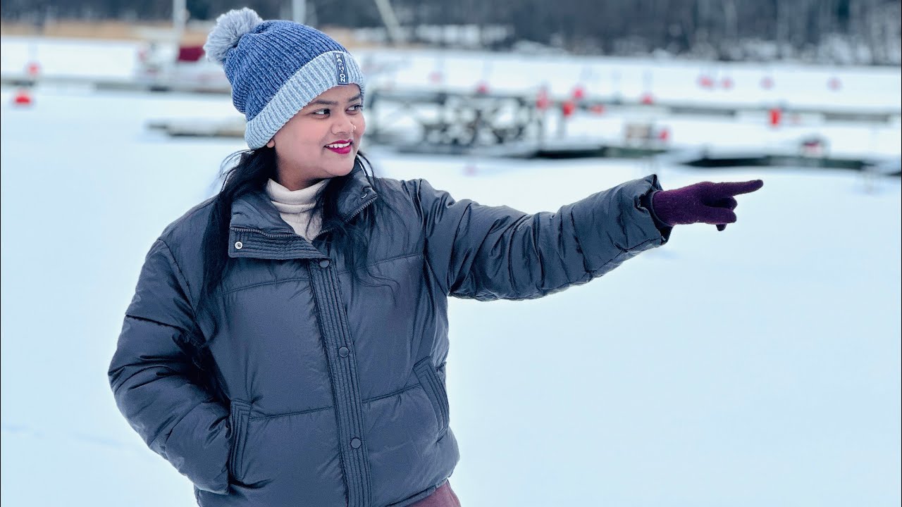 My new frozen lake vlog 2026🥶🥶|| skating on frozen lake🧊🥶⛄️☃️