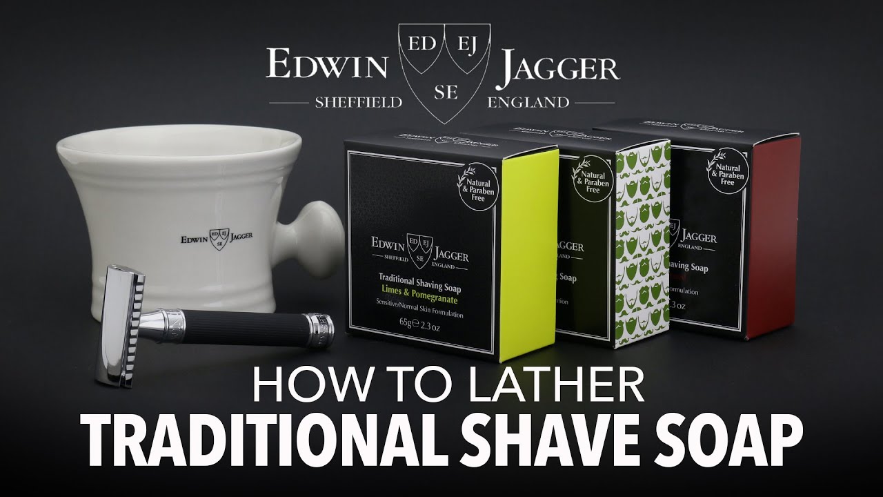 How to Lather Traditional Edwin Jagger Shave Soap | Stray Whisker TV