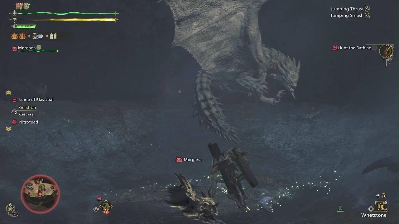 Attempting to hunt a Rathian