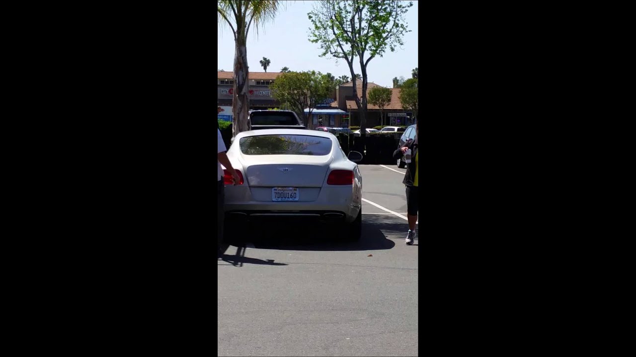 Bentley has trouble parking inside the lines.