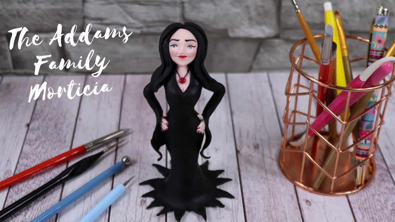 The Addams Family Morticia Cake Topper