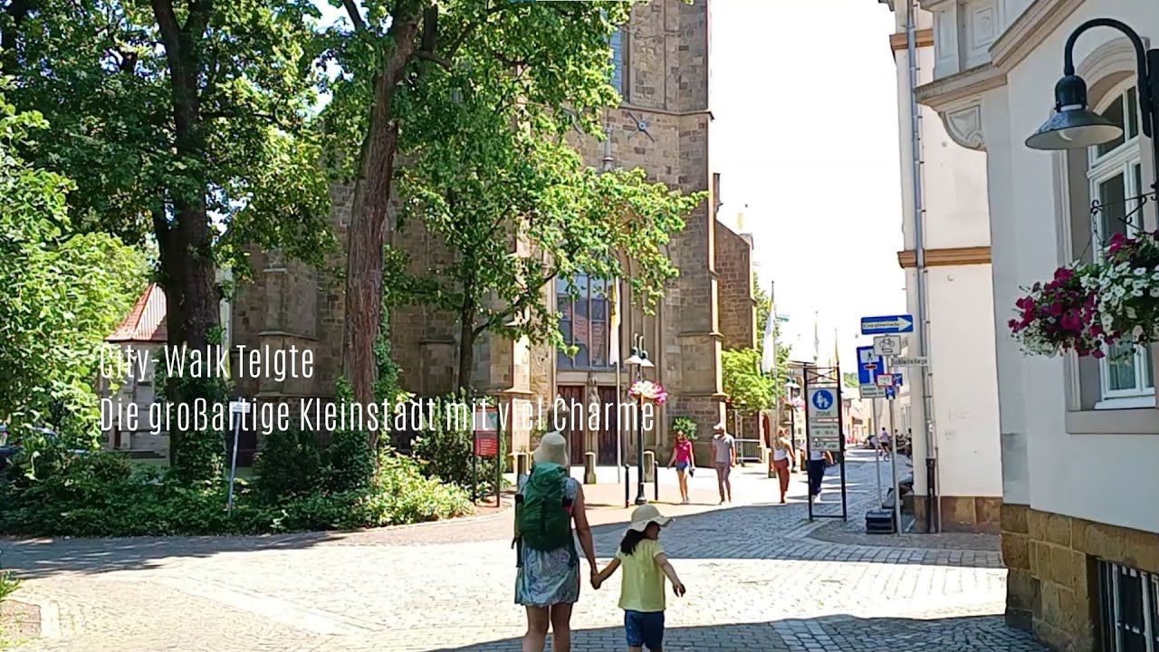 Telgte City Walk 2023 - Marienwallfahrt, Pilger, religiöse Kultur. Großartige Kleinstadt mit Charme.