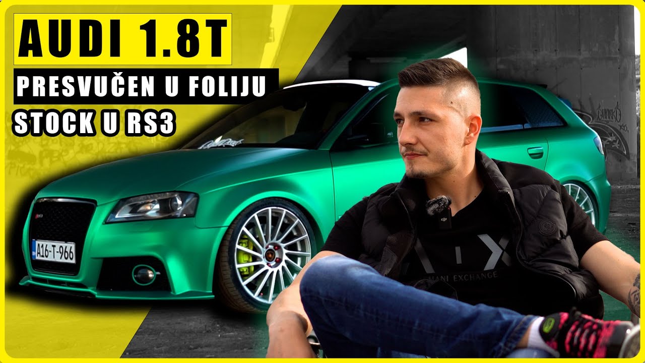 Crveni Audi Zelene Boje: Audi Presvučen u Foliju Wrap Čarolije | GAS NA MAX #05
