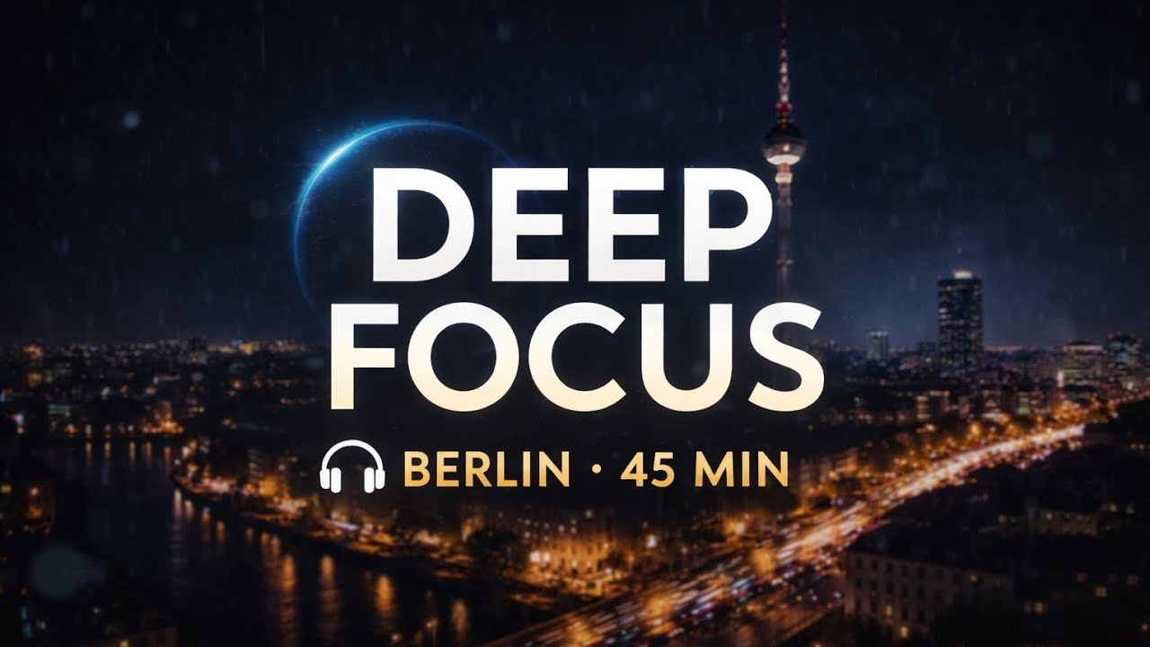 Deep Focus Music – Midnight Berlin (45 Minutes)Ambient Study Music for Coding & Deep Work