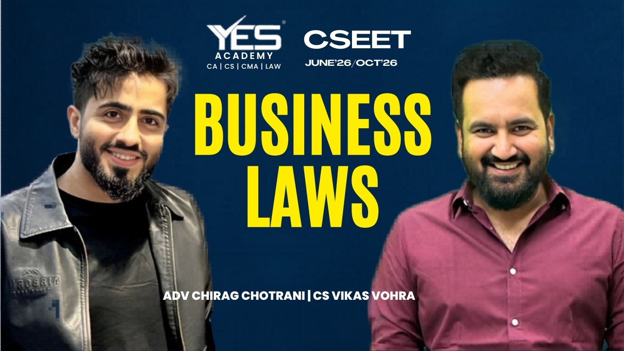 CSEET Business Laws Demo Lecture 3 | June 2026 / Oct 2026 Exam | Adv Chirag Chotrani