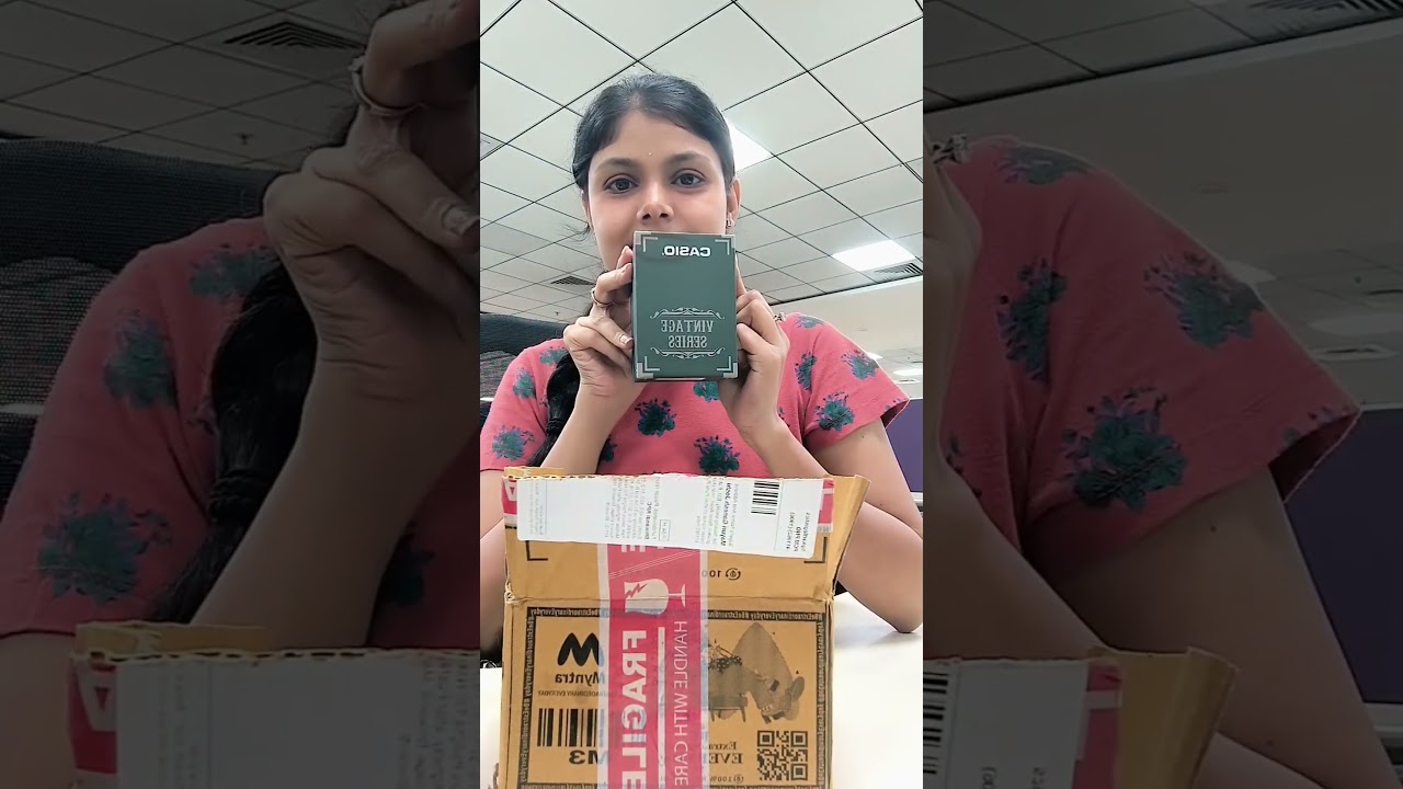 Casio Vintage watch unboxing ❤️ #casiovintage #ytshorts #unboxing #watch