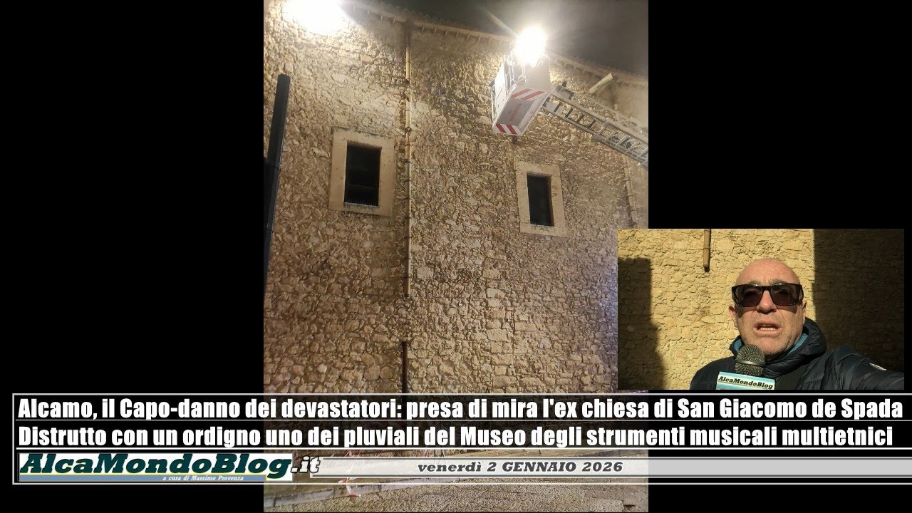 Alcamo, distrutto con un ordigno uno dei pluviali del Museo degli strumenti musicali