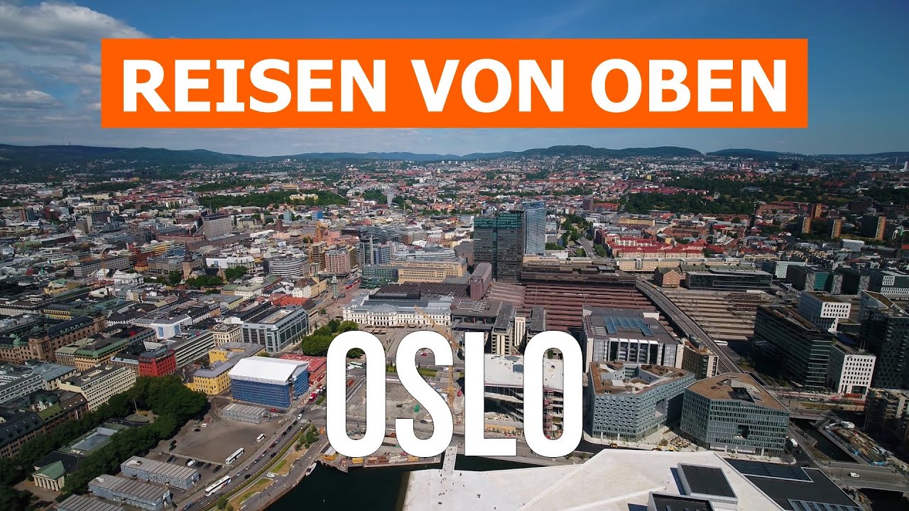 Oslo von Drohne | 4K-Video | Norwegen, Oslo von oben