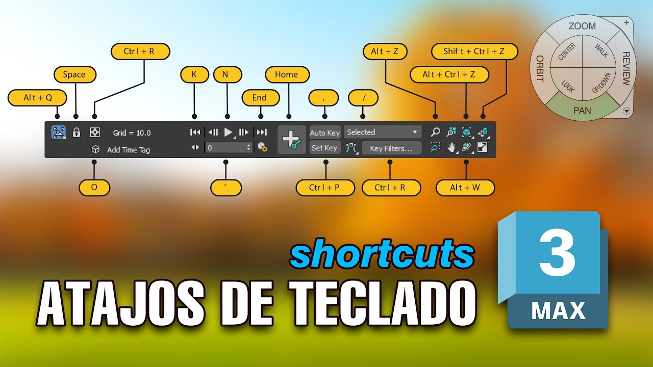 Atajos de teclado en 3ds Max (Shortcuts) | Giancr