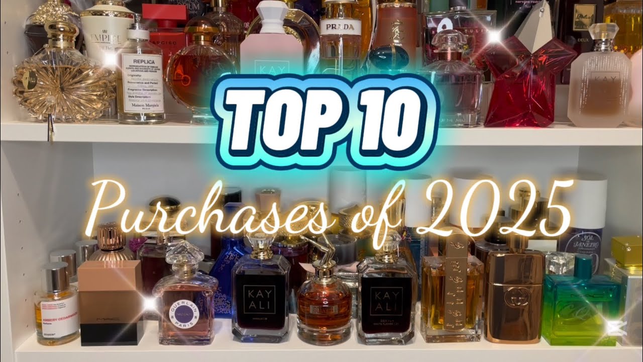 TOP 10 Purchases of 2025 ! New loves ❤️#perfumehaul #fragrancehaul #fragrancereview #perfume #top10 