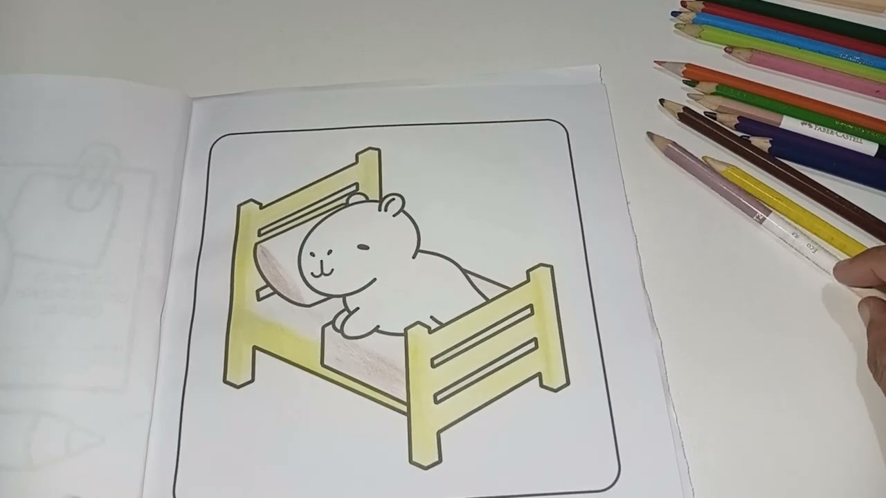 Dá pra respirar enquanto colore | Capivara fofa!