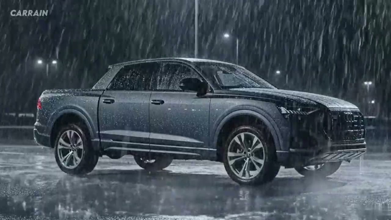 Calm Night Rain Inside a AUDI Q8 PICKUP for Better Sleep