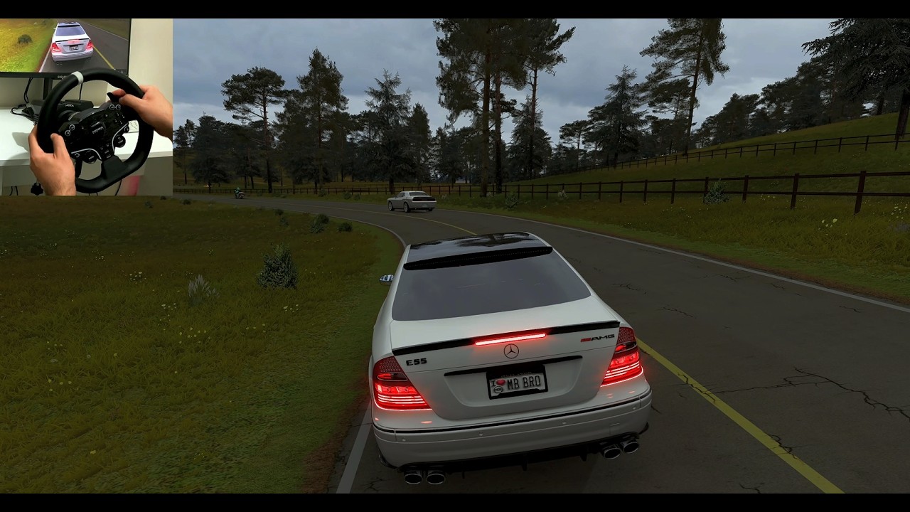 Mercedes E55 AMG V8 Power! 🔨 | Moza R5 + RX 9070 XT 3#e55 #mozar5 #assettocorsa