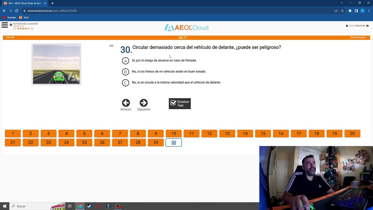 Haciendo tests en directo