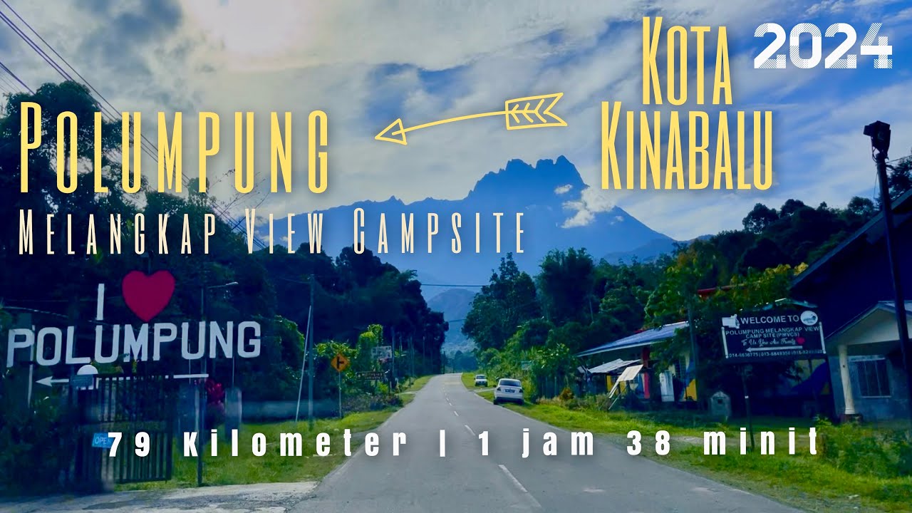 #jalan_b24 | Perjalanan ke Polumpung Melangkap View Campsite, Kota Belud dari Kota Kinabalu, Sabah