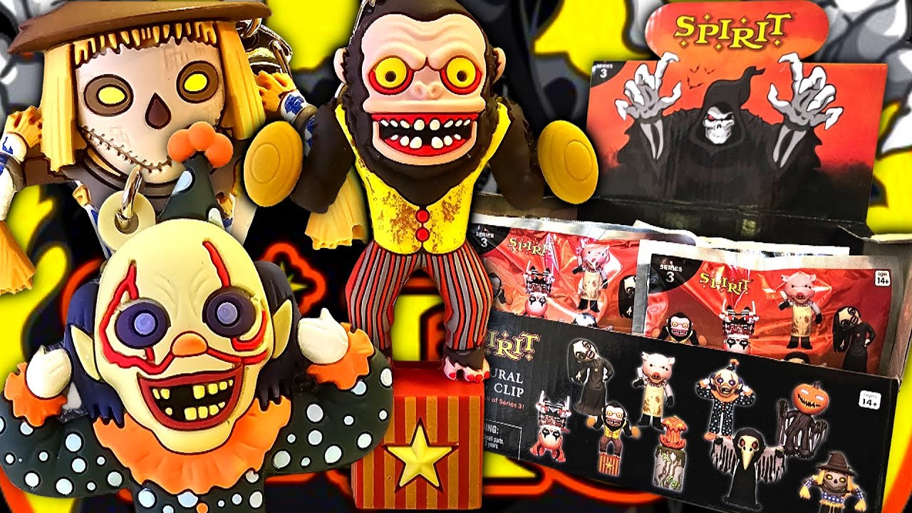 SPIRIT HALLOWEEN ANIMATRONIC BAG CLIPS SERIES 3 MYSTERY BLIND BAGS UNBOXING A WHOLE CASE!