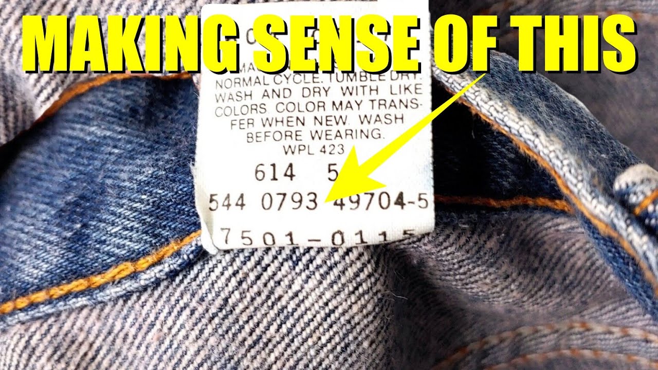 This Is How You Date Vintage Levi's Care Tags