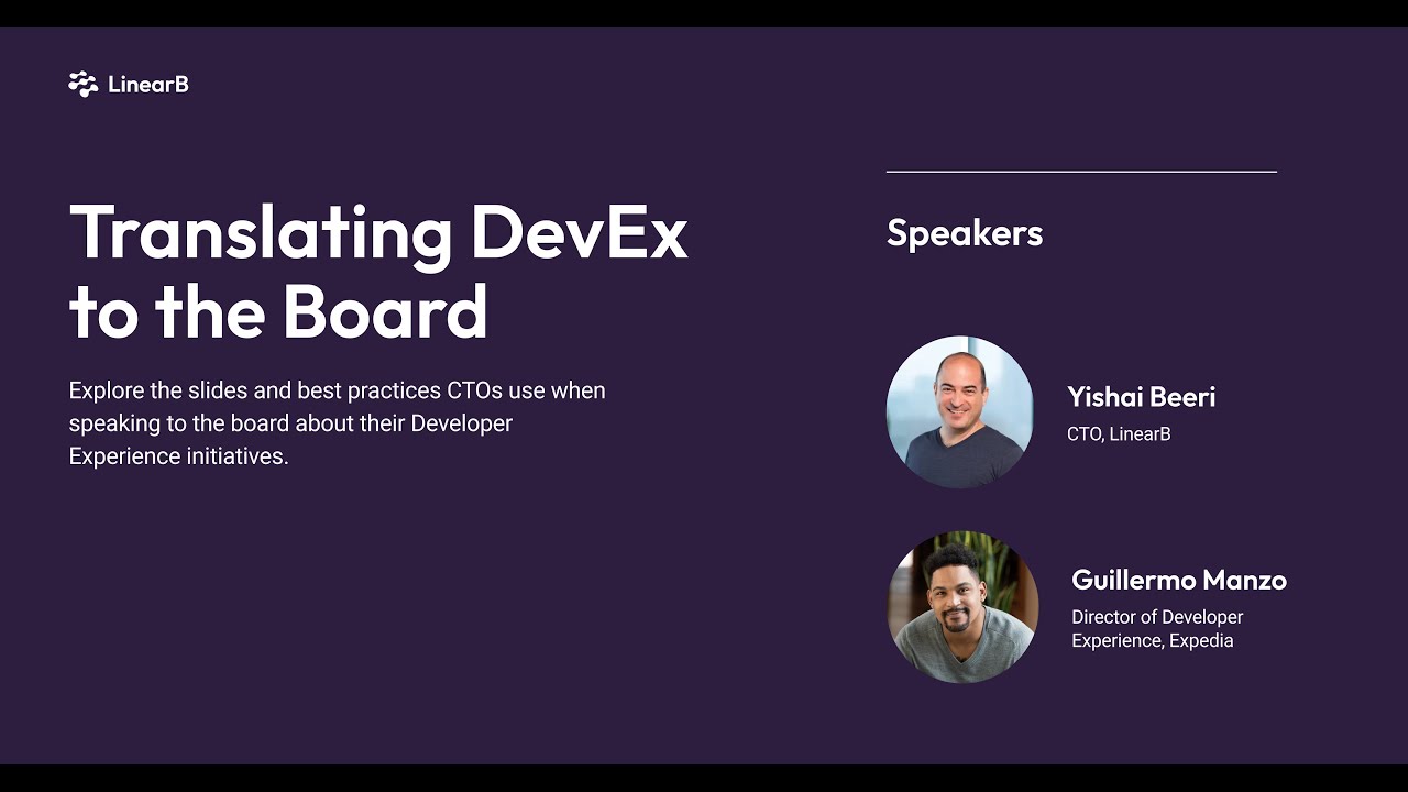 Translating DevEx to the Board