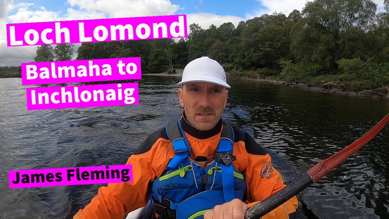 Kayaking - Loch Lomond.  Balmaha to Inchlonaig Island.